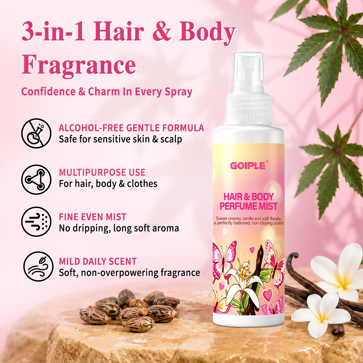 Hair & Body Perfume Mist Body  - Perfume Fragrance Mist recension och pris