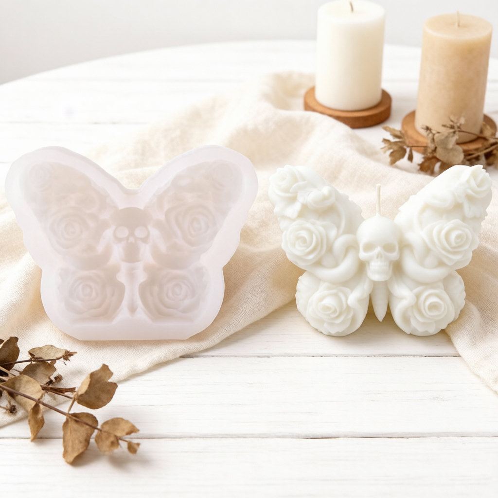 3D Skull Rose Hand Candle Sili - Perfume Fragrance Oils For Candles recension och pris