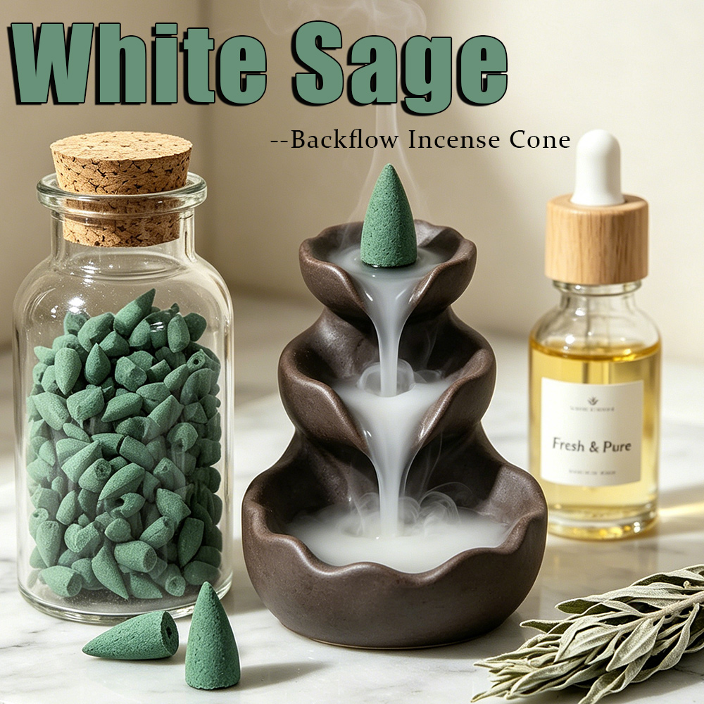 White Sage Scented Backflow In - Perfume Fragrance Oils For Candles recension och pris