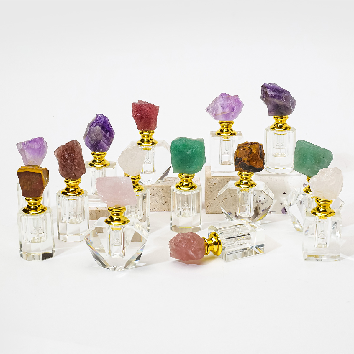 1PC Natural Amethyst Crystal C - Perfume Fragrance Vending Machine recension och pris