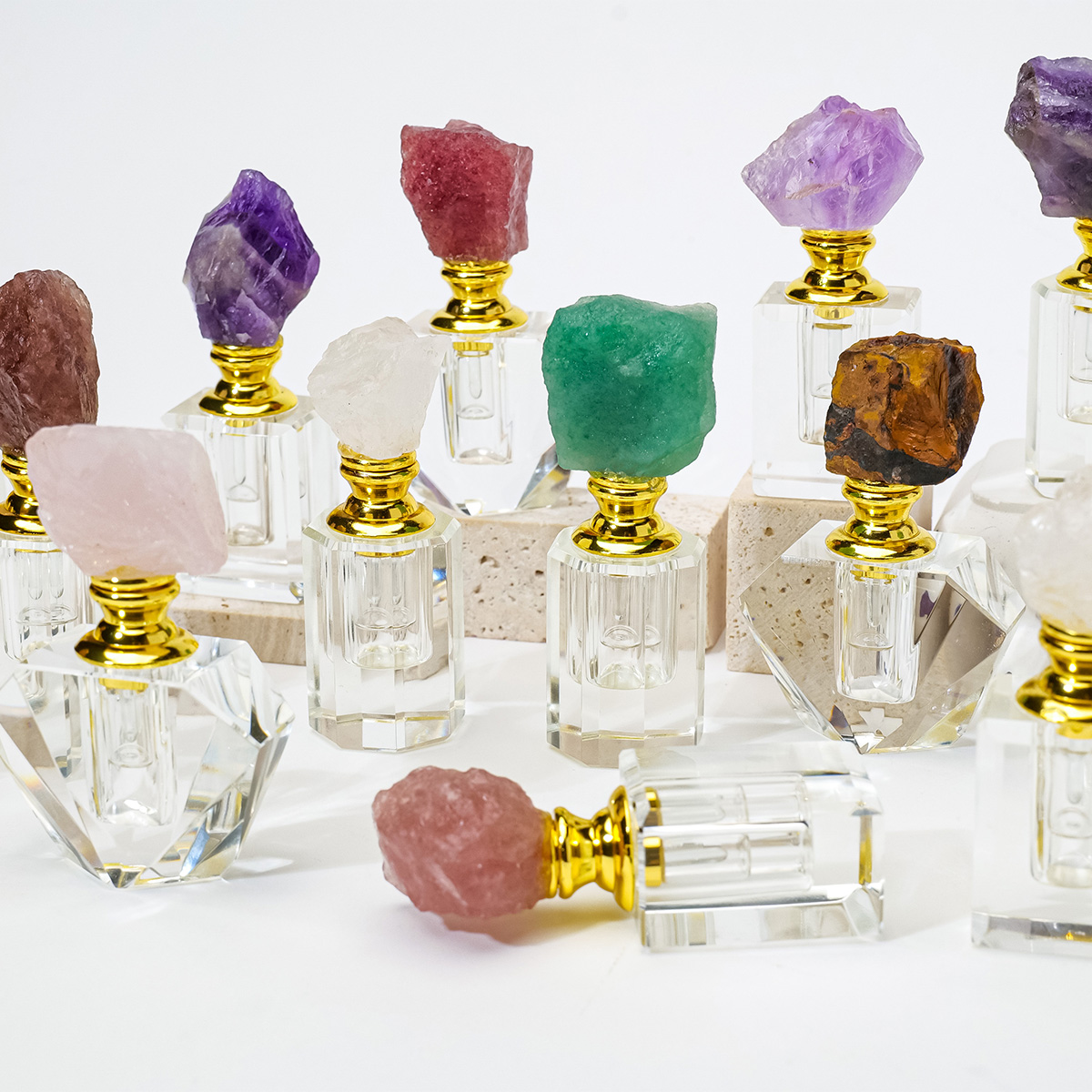 1PC Natural Amethyst Crystal C - Perfume Fragrance Vending Machine recension och pris