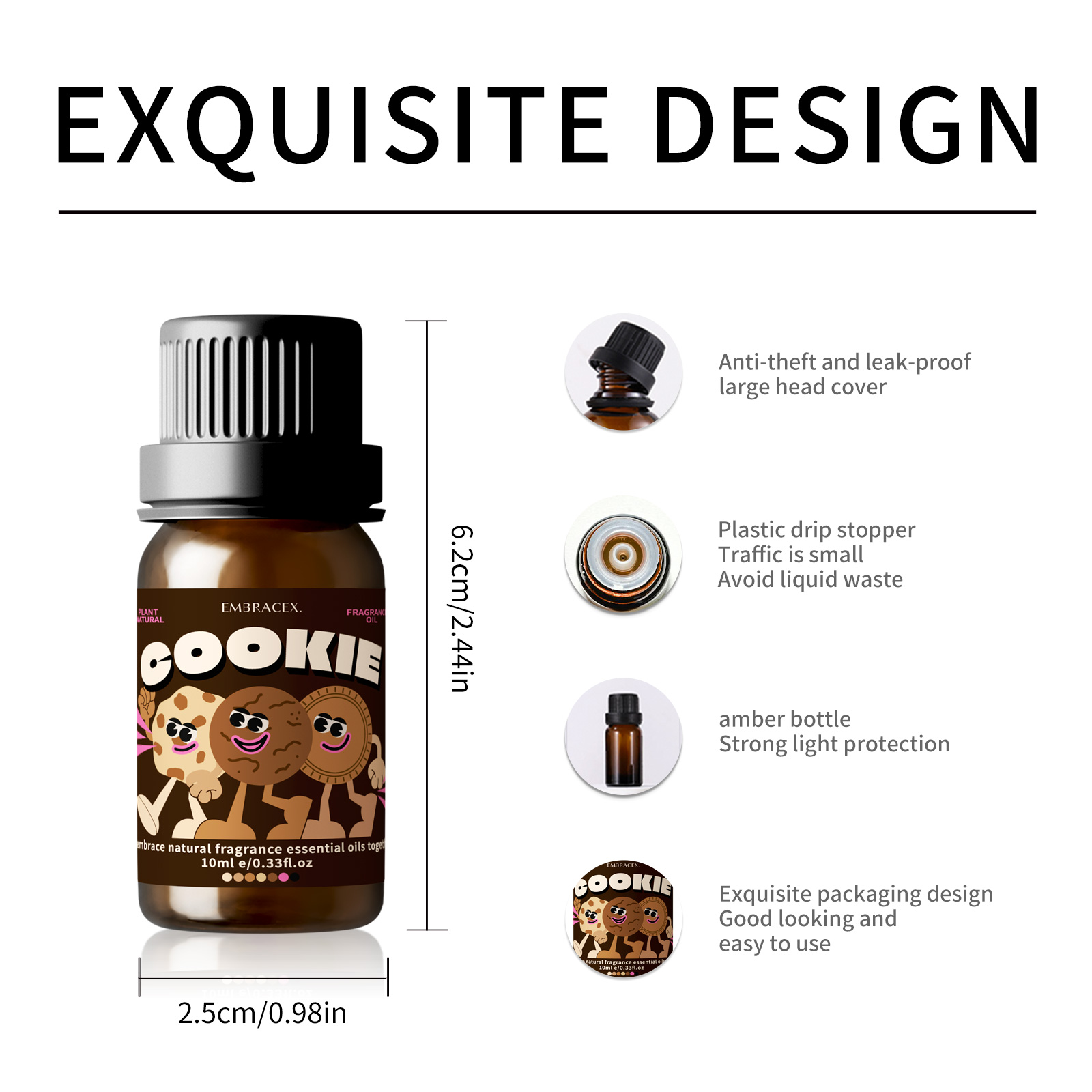 10ml Cookie Fragrance Essentia - Perfume Fragrance Oils For Candles recension och pris